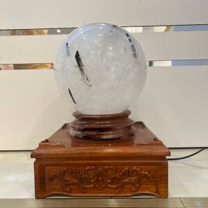 Quả Cầu Thạch Anh Tóc Đen