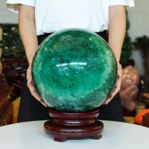 Quả cầu Fluorit xanh 35,5kg - 28cm