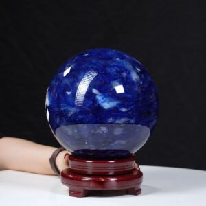 Quả cầu màu xanh biển obsidian 8,31kg - 19,4cm