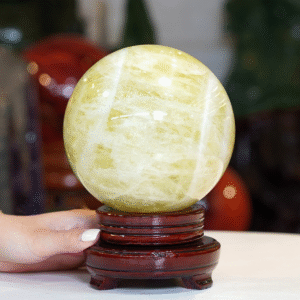 Quả cầu Thạch Anh vàng 1A 3,67kg - 14cm