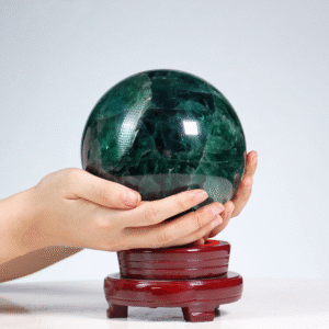 Quả cầu fluorit xanh 3,85kg - 13,2cm