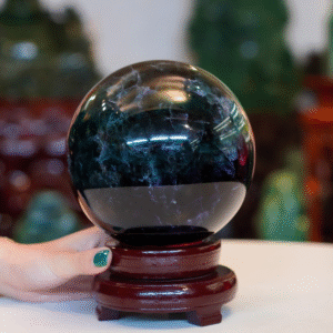 Quả cầu Fluorit xanh 5,22kg - 14,8cm