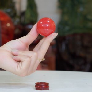 Quả cầu obsidian đỏ size nhỏ