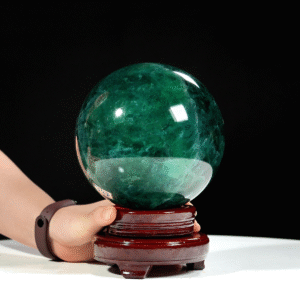 Quả cầu fluorit xanh 4,93kg - 14,5cm