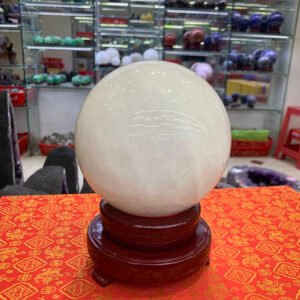 Quả Cầu Thạch Anh Trắng Cùi Dừa