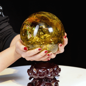 Quả cầu Thạch Anh vàng 4,65kg - 14,6cm