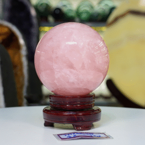 Quả cầu Thạch Anh hồng 2A 4,2kg - 14,3cm