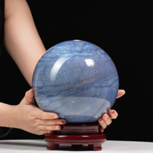 Quả cầu thạch anh xanh biển 11,2kg - 19,8cm