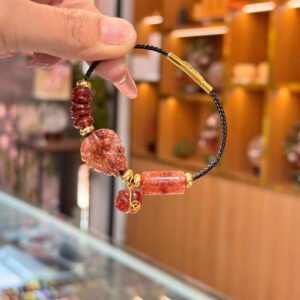 Vòng hl chúa tóc đỏ mic lu + ngũ điếu + túi tiền treo xu vàng